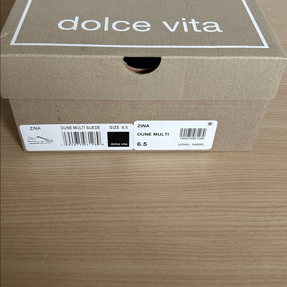 Dolce Vita Zina Dune Multi Suede Sneakers 6.5 - Picture 13 of 15